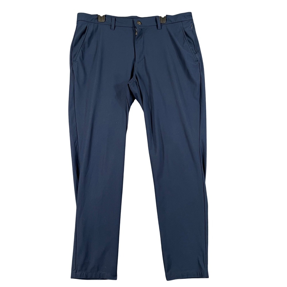 Reebok Performance Golf Pants Mens 38x31 Navy Stretch Lightweight Activewear
